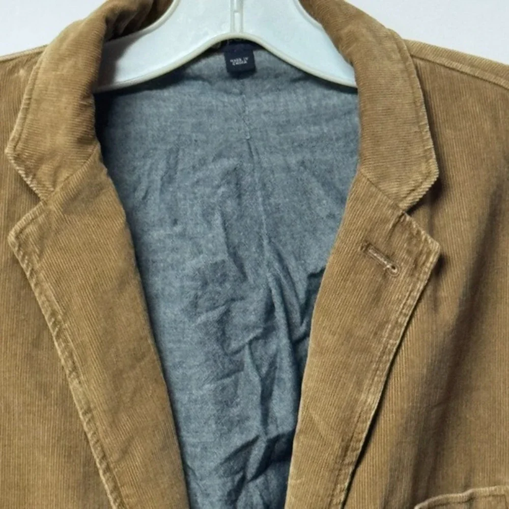 J Crew Men's‎ Corduroy Blazer Brown Large 2 Button\ Preppy Old Money